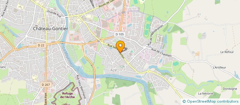 localisation de l'entreprise SCI MARSOLLIER  CHATEAU-GONTIER-SUR-MAYENNE