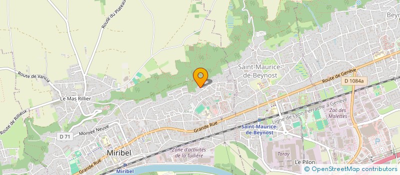 localisation de l'entreprise SCI MARSOT-FRELON à MIRIBEL