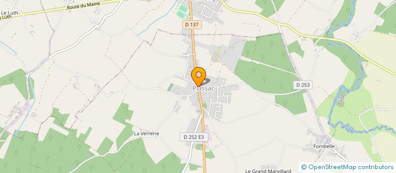 localisation de l'entreprise SCI MARSOU  PLASSAC