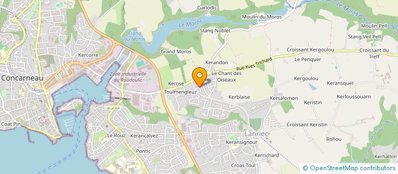 localisation de l'entreprise SCI MARSOUIN  CONCARNEAU