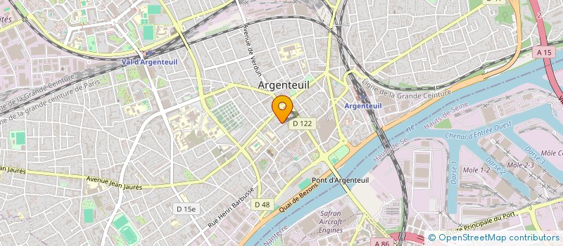 localisation de l'entreprise SCI MARSUP  ARGENTEUIL