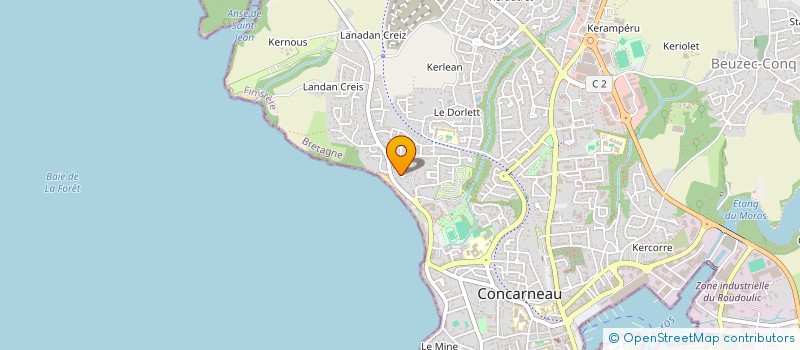 localisation de l'entreprise SCI MARSYC  CONCARNEAU