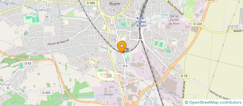 localisation de l'entreprise SCI MARTEL  RIOM