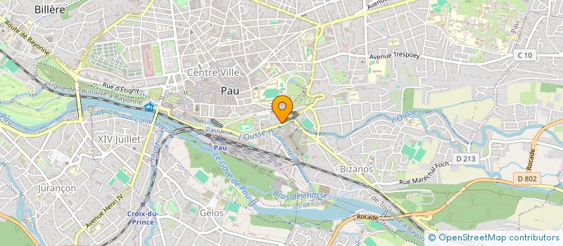 localisation de l'entreprise SCI MARTEL à PAU