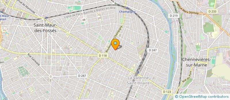 localisation de l'entreprise SCI MARTEL à SAINT-MAUR-DES-FOSSES