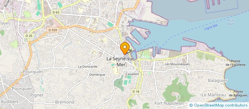 localisation de l'entreprise SCI MARTEL ESPRIT à LA SEYNE-SUR-MER