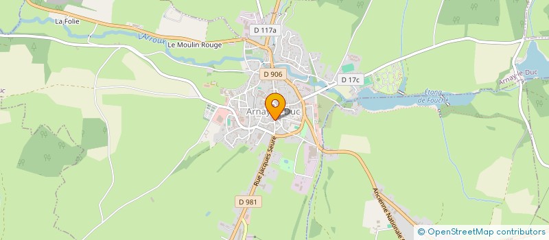 localisation de l'entreprise SCI MARTENOT IMMOBILIER  ARNAY-LE-DUC