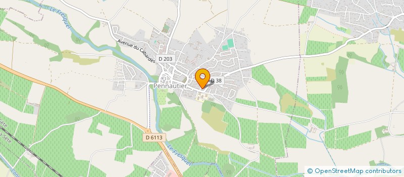 localisation de l'entreprise SCI MARTHI  PENNAUTIER