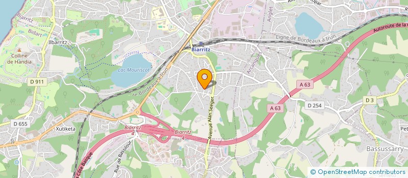 localisation de l'entreprise SCI MARTHO à BIARRITZ