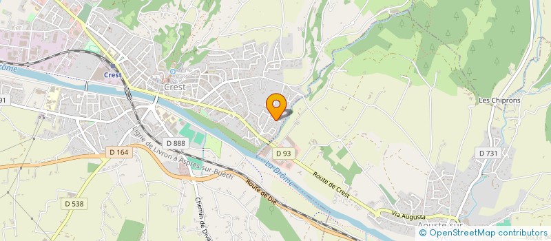 localisation de l'entreprise SCI MARTI  CREST