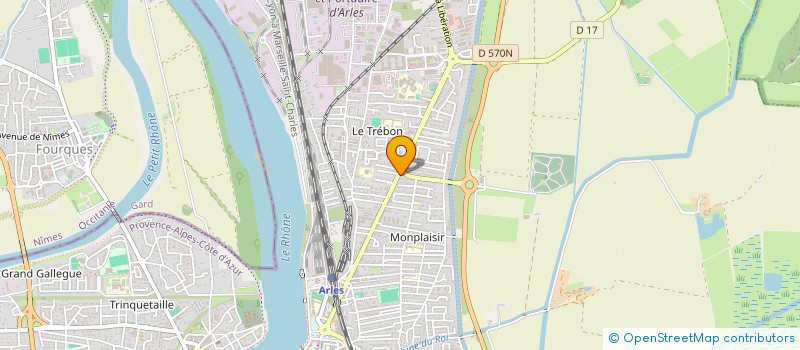 localisation de l'entreprise SCI MARTI à ARLES