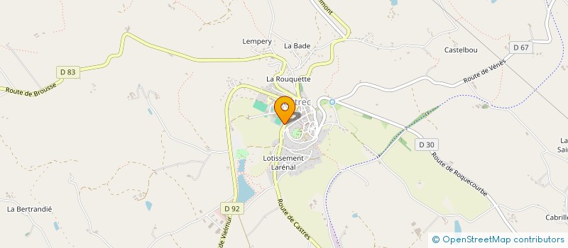 localisation de l'entreprise SCI MARTI GHORIFA  LAUTREC