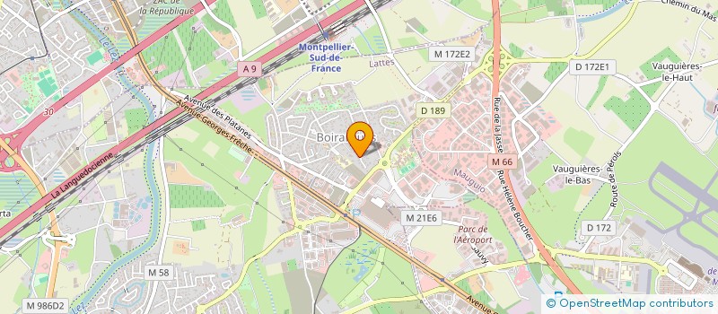 localisation de l'entreprise SCI MARTIAL à LATTES