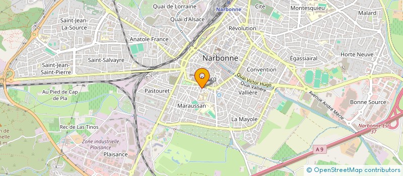 localisation de l'entreprise SCI MARTIAL à NARBONNE