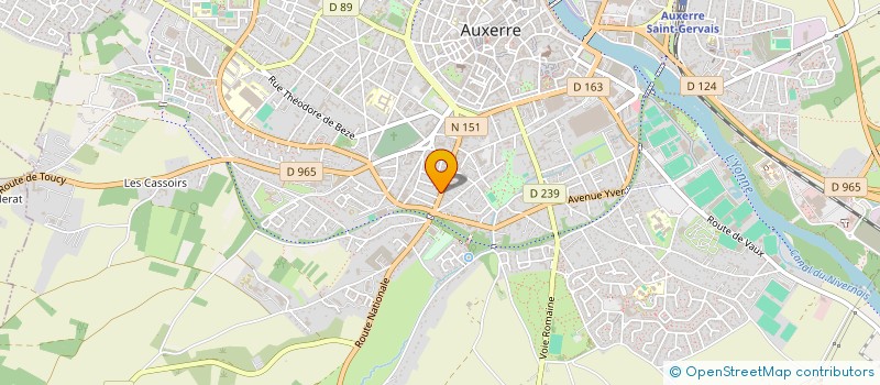 localisation de l'entreprise SCI MARTIGNON à AUXERRE