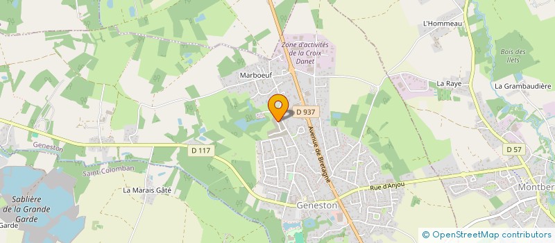 localisation de l'entreprise SCI MARTIMMO  GENESTON