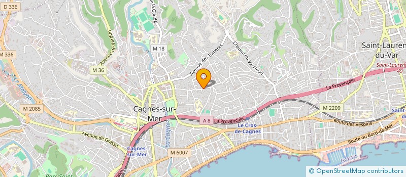 localisation de l'entreprise SCI MARTIN à CAGNES-SUR-MER