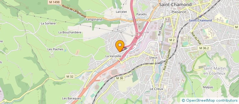 localisation de l'entreprise SCI MARTIN  SAINT-CHAMOND