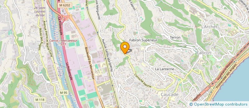 localisation de l'entreprise SCI MARTIN à NICE