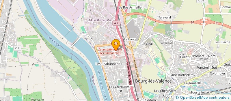 localisation de l'entreprise SCI MARTIN  BOURG LES VALENCE