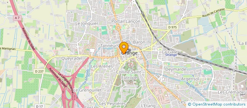 localisation de l'entreprise SCI MARTIN  ORANGE