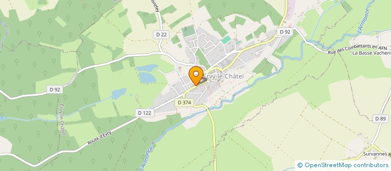 localisation de l'entreprise SCI  MARTIN  ERVY-LE-CHATEL