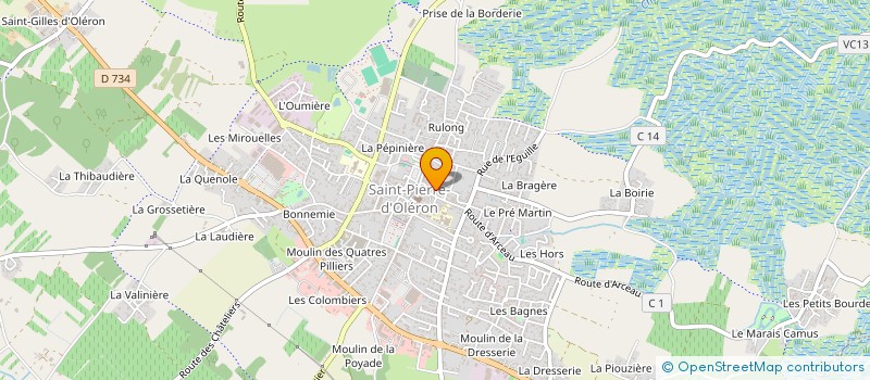 localisation de l'entreprise SCI MARTIN  SAINT-PIERRE-D'OLERON