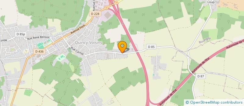 localisation de l'entreprise SCI MARTIN  QUINCY-VOISINS
