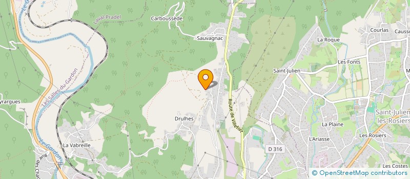 localisation de l'entreprise SCI MARTIN  SAINT-MARTIN-DE-VALGALGUES