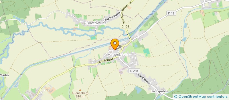 localisation de l'entreprise SCI MARTIN  HAGENBACH