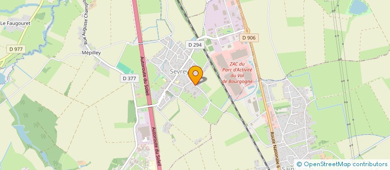 localisation de l'entreprise SCI MARTIN HAMARD  SEVREY