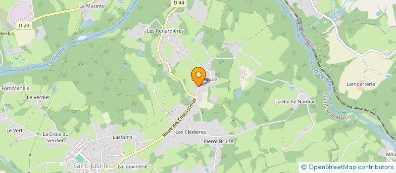 localisation de l'entreprise SCI MARTIN IMMOBILIER à SAINT-JUST-LE-MARTEL