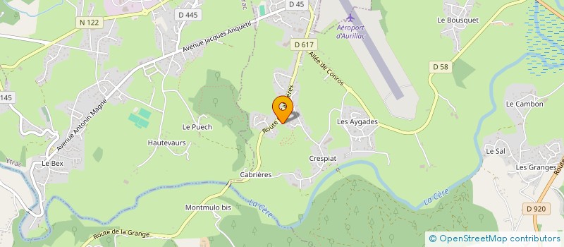 localisation de l'entreprise SCI MARTIN IMMOBILIER à ARPAJON-SUR-CERE