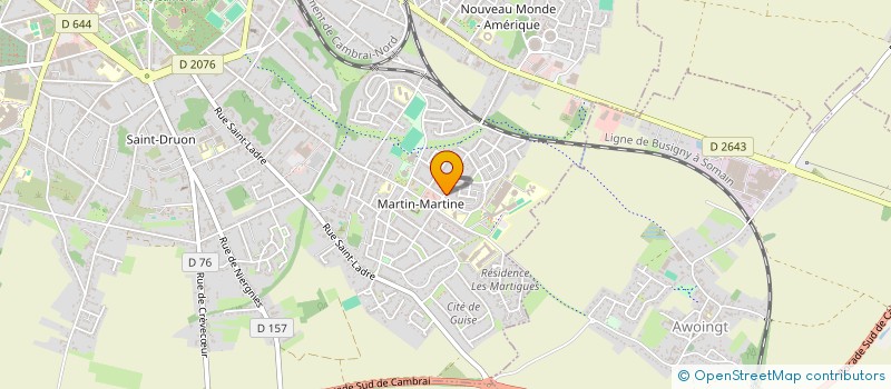 localisation de l'entreprise SCI MARTIN MARTINE à CAMBRAI