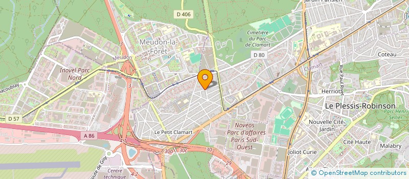 localisation de l'entreprise SCI MARTIN MONTCEL à CLAMART