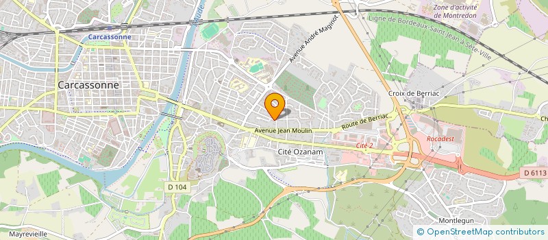 localisation de l'entreprise SCI MARTIN MONTUSSAC à CARCASSONNE