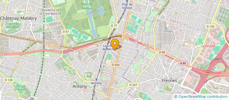 localisation de l'entreprise SCI MARTIN RAFIN à ANTONY