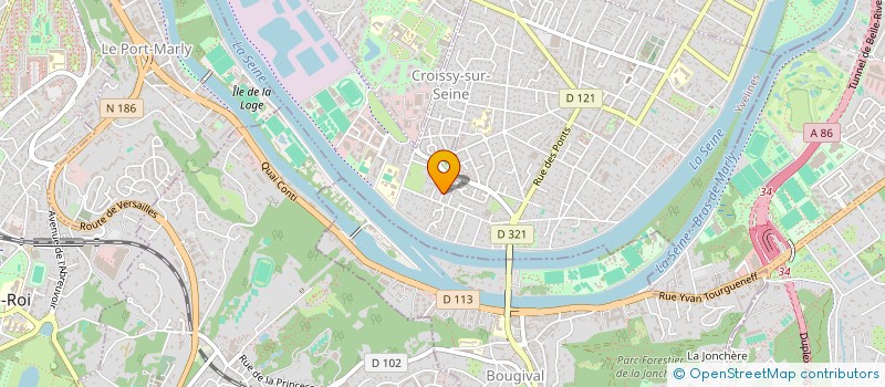 localisation de l'entreprise SCI MARTIN Y JUNCAL  CROISSY-SUR-SEINE