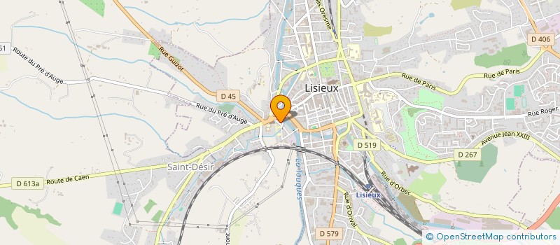 localisation de l'entreprise SCI MARTINAIS à LISIEUX