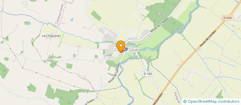 localisation de l'entreprise SCI MARTINAUD  CAZAUX-SAVES