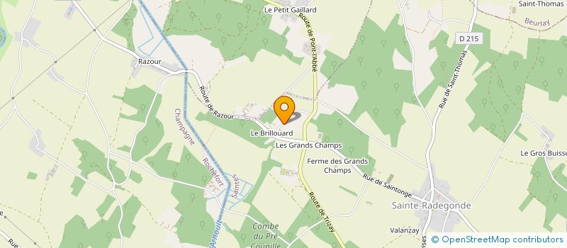 localisation de l'entreprise SCI MARTINAUD  SAINTE-RADEGONDE