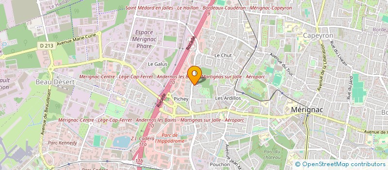 localisation de l'entreprise SCI MARTINE à MERIGNAC