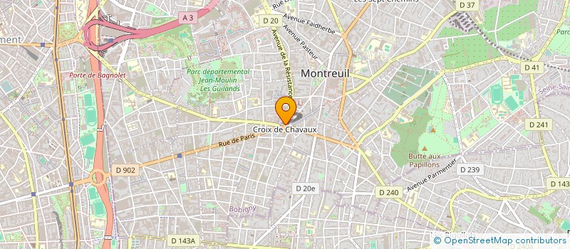 localisation de l'entreprise SCI MARTINE à MONTREUIL