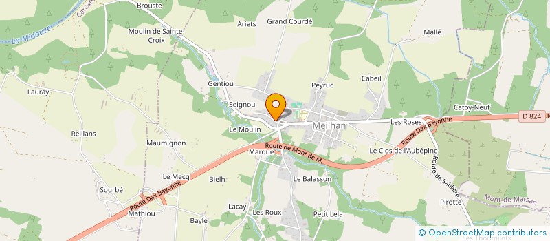 localisation de l'entreprise SCI MARTINE ET ALAIN  SAINT-YAGUEN