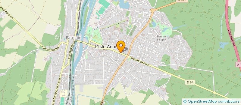 localisation de l'entreprise SCI MARTINEAU à L'ISLE-ADAM
