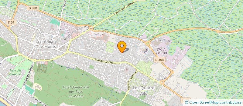 localisation de l'entreprise SCI MARTINEAU  SAINT-JEAN-DE-MONTS