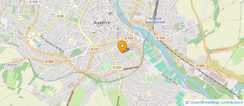 localisation de l'entreprise SCI MARTINEAU DES CHESNEZ à AUXERRE
