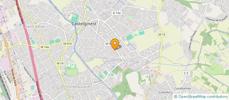 localisation de l'entreprise SCI MARTINET  CASTELGINEST