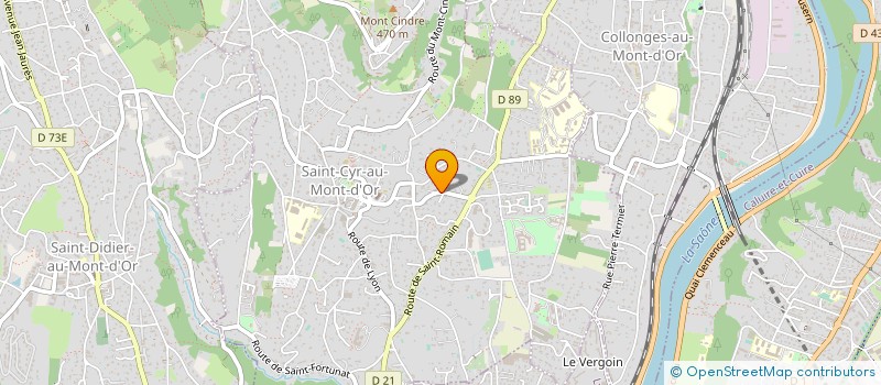 localisation de l'entreprise SCI MARTINET OLINET  SAINT CYR AU MONT D OR