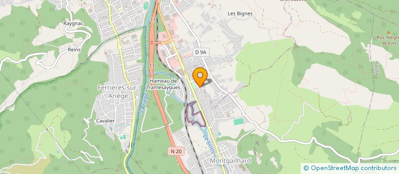 localisation de l'entreprise SCI MARTINEZ à MONTGAILHARD